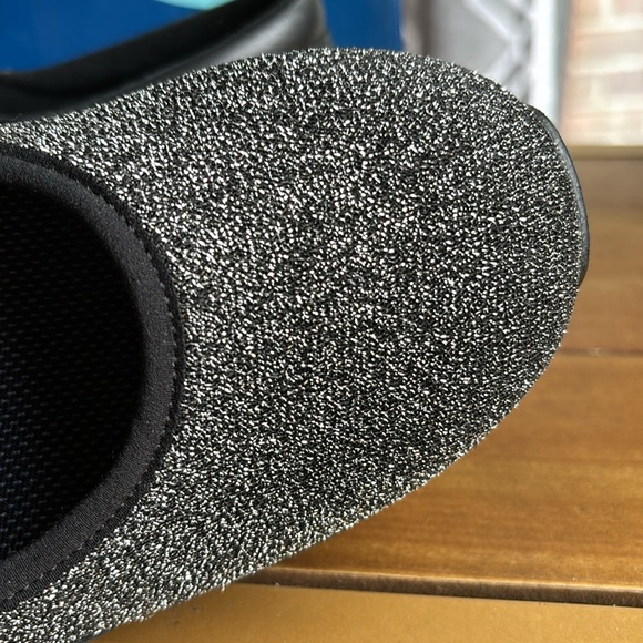 DREW black/silver lurex stretch maryjane fabric/leather. NEW size 7 & 9 medium - Picture 5 of 10